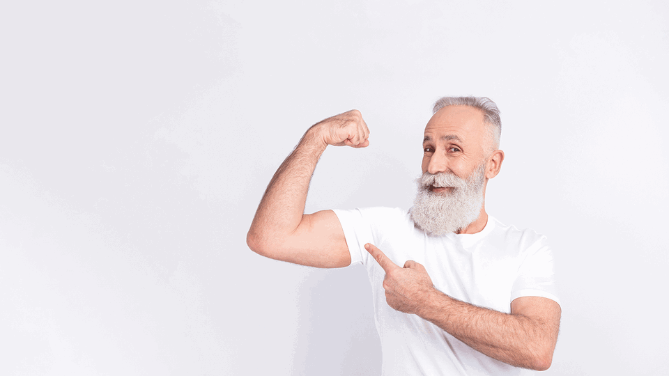 Fitnesstraining und Alter sind kein Widerspruch: Es ist nie zu spät, um Muskulatur aufzubauen. © Shutterstock